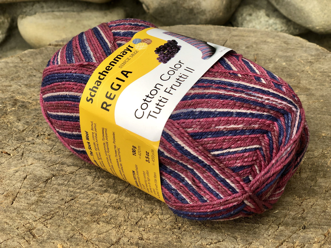 Носкова пряжа з бавовною REGIA Cotton Tutti Frutti Color