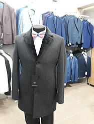 Пальто чоловіче зимове West-fashion модель UM-14 сіре