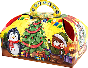 Упаковка картонна Скриня Дитячий для цукерок на 500-600 г ОПТ від 300шт