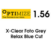 Линзы для Очков "OPTIMIZE" Single Vision 1.56 X-CLEAR FOTO Grey HMC - Фотохромные ( Хамелеоны ) - Израиль