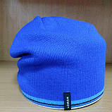 Молодіжна чоловіча шапка-біні Скателін (Skateline) TM LOMAN, колір ліловий, напівкулерт, розмір 56-58, фото 4