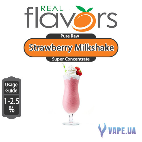 Ароматизатор Real Flavors Super Concentrate Strawberry Milkshake (Полуниця молочний коктейль), 10 мл