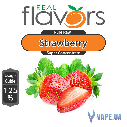 Ароматизатор Real Flavors Super Concentrate Strawberry (Клубника), 10 мл.