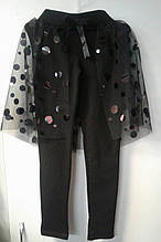 Комплект (кофта+лосіни) дівч Little Star, 164-176 червоно-чорний