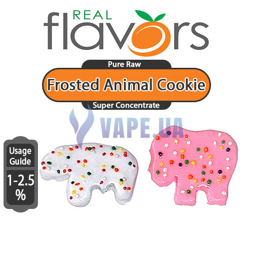 Real Flavors - Frosted Animal Cookie (Глазуроване печиво)