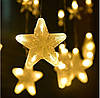 Новорічна гірлянда бахрома зірочки 5 м 175 LED (Білий холодний з блакитний спалахом), фото 6