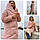 Куртка пуховик Oversize зимова, артикул 500, колір сірий маренго, фото 9