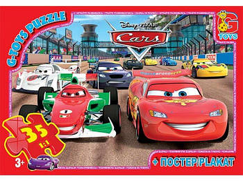 Пазлы ТМ G-Toys из серии "Тачки", 35 элементов Z10215 G-Rich