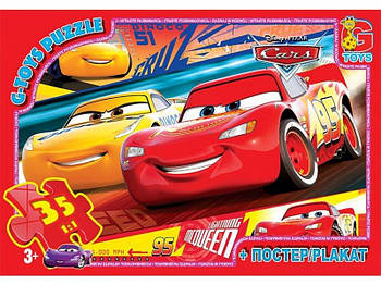 Пазли ТМ G-Toys із серії "Тачки", 35 елементів Z10199 G-Rich