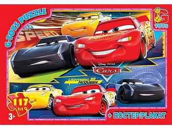Пазлы ТМ G-Toys из серии "Тачки", 117 элементов Z10198 G-Rich