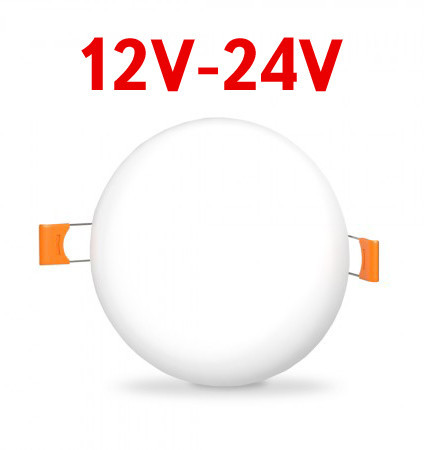 Стельовий світильник 24W 12-24V DC з розсувними фіксаторами 5000K круглий Код.59680