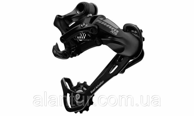 Задній перемикач SRAM X5 10 швидкостей, довга лапка, алюміній, чорний, фото 1