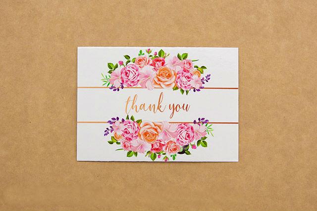 Міні-листівка 011. 95*65 мм "Thank you"