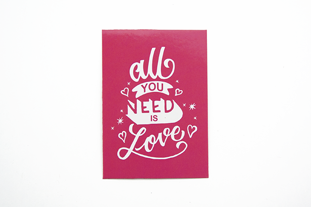 Міні-листівка 012. 95*65 мм "All you need is love"