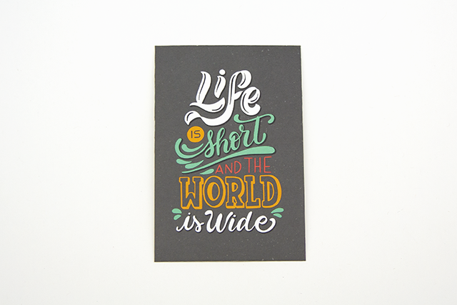 Мини-открытка 017. 95*65 мм "World is wide"
