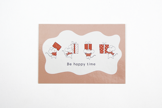 Міні-листівка 024. 95*65 мм "Be Happy Time"