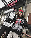 Нагрудна сумка HGUL+BAG 6410 чорна, фото 8