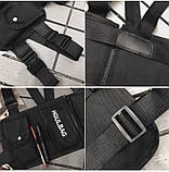 Нагрудна сумка HGUL+BAG 6410 чорна, фото 6