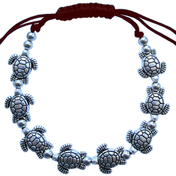 Браслет на Руку Східний з Черепахами на Довге Щасливе Життя, Біжутерія, Талісмани та Амулети, фото 1