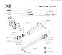 024669 ремкомплект цилиндра подьема стрелы в сборе Merlo ROTO