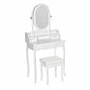 Туалетний столик Wooden Dresser C5 білий з дзеркалом + табурет (9085), фото 3