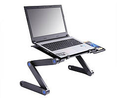 Столик для ноутбука з охолодженням Laptop Table T8 трансформер