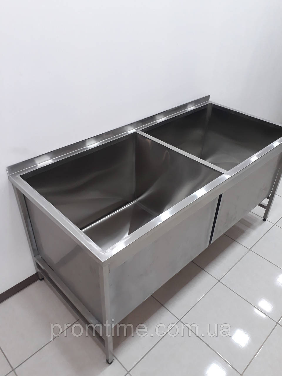 Мийка 2-х секційна з нержавіючої сталі 1800х800х850, фото 1