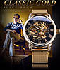 Механічний годинник Forsining Rich, чоловічий наручний годинник форсінінг, оригінальний золотий годинник, фото 8