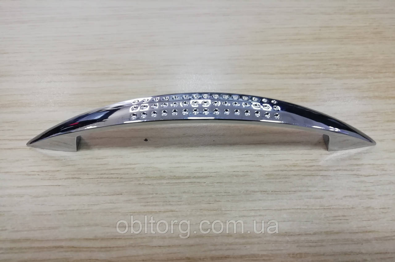 Ручка меблева скоба GIFF UN8804/128 хром, фото 1