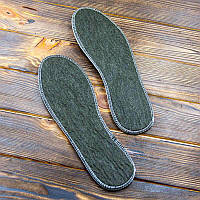 Устілка оверлок шерсть хакі