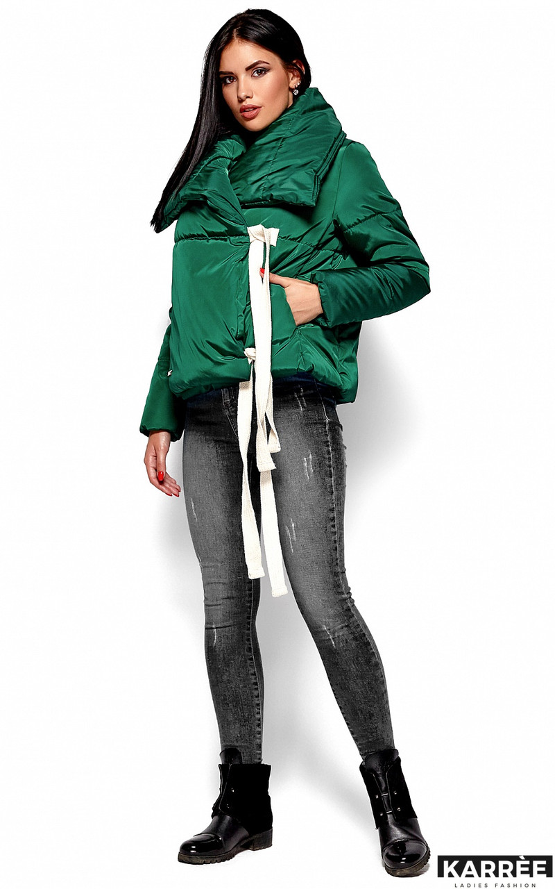Молодежная зимняя куртка-одеяло Селеста (42-48 в расцветках) зеленый, L - фото 2 - id-p1066530920