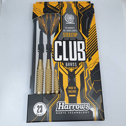 Дротики дартс Club brass Англія "Harrows" з футляром, фото 2