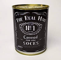 Консервированные носки мужские "Canned Socks The Real Man - Gift for Man - Gift Idea For Man"