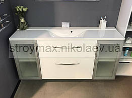 Раковина з литого каменю MARGO 1500х460, білий ТМ FANCY MARBLE