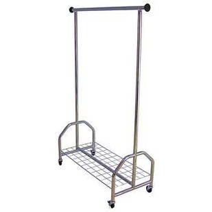 Вішалка для важкого одягу на колесах навантаження до 60кг (120х50х180см)