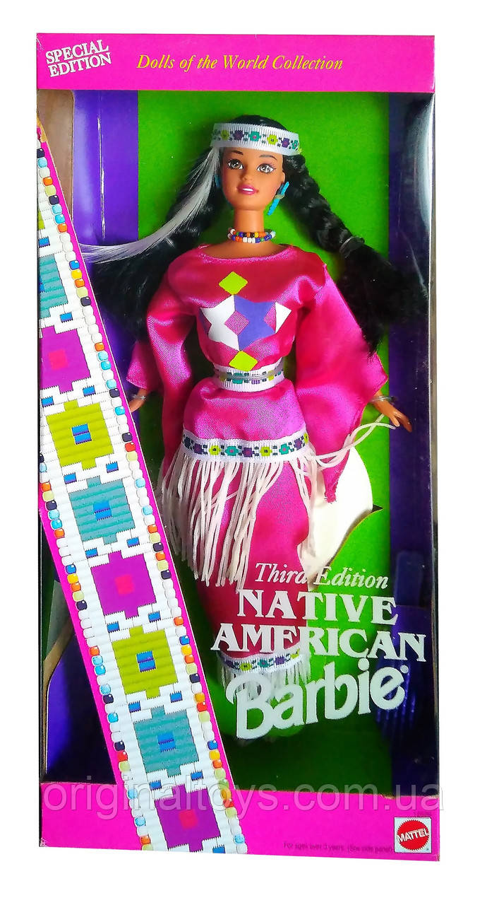 Коллекционная кукла Барби Индианка Куклы Мира Barbie Native American #3 Dolls of the World 1994 Mattel 12699 - фото 1 - id-p1066569708