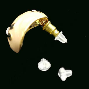 Силіконова заглушка дзвіночок для сережок-цвяшків (20 шт/уп), фото 1