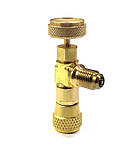Кран для заправки фреону 1/4"-1/4" SAE латунь Mastercool (США)