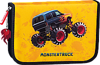 Пенал Brunnen с карандашами Staedtler с двумя клапанами monstertruck 19,5 х 13,5 х 3,5 см