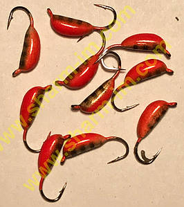 Мормилка вольфрамова Bravo 2030-410 3,0 мм 0,6 г. Ризький банан із вушком