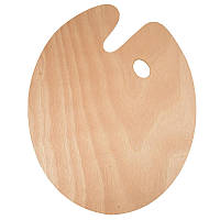 Палітра дерев'яна овальна 20 х 30 см