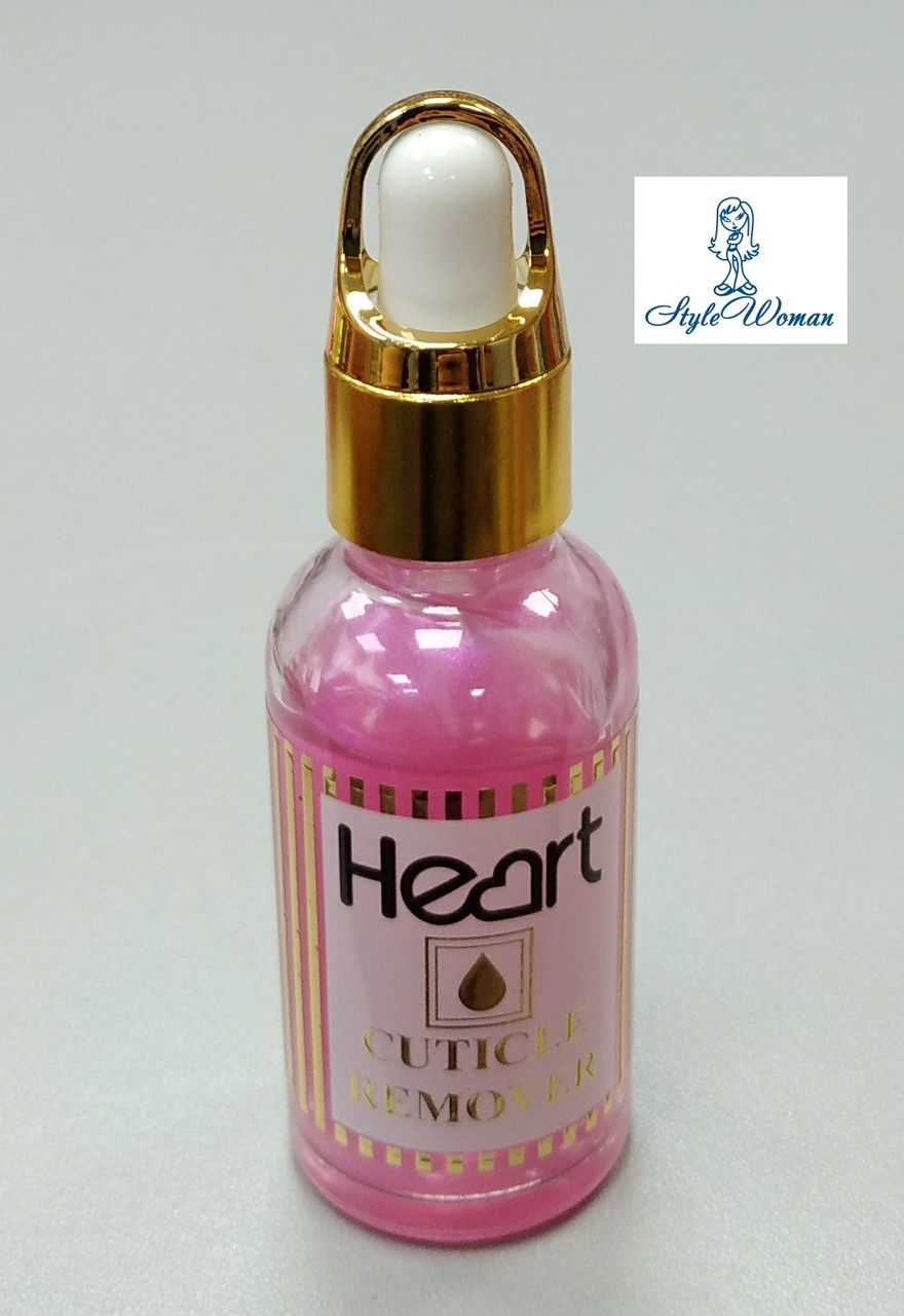 Кутикул ремовер для розм'якшення кутикули Heart з піпеткою 30мл cuticle remover харт