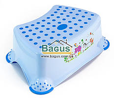 Підставка (табурет) для дітей пластикова (колір — блакитний) Irak Plastic (Туреччина) CM-510-2