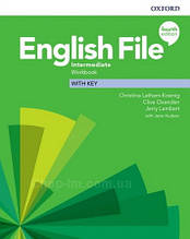 English File Fourth Edition Intermediate Workbook with key / Робочий зошит