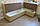 Кутовий кухонний диван у шкірозаміннику (Золотистий), фото 2