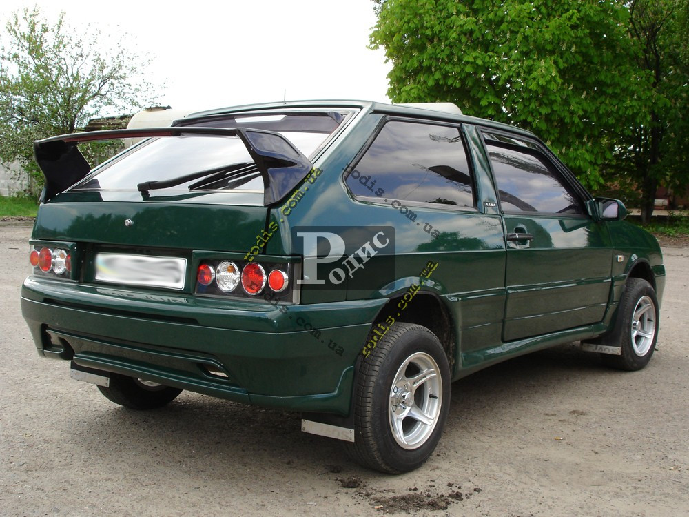 Спйлер ВАЗ 2108, 2109, 2113, 2114 "Спорт" (склопластик) "Orticar" з додатковим стоп-сигналом