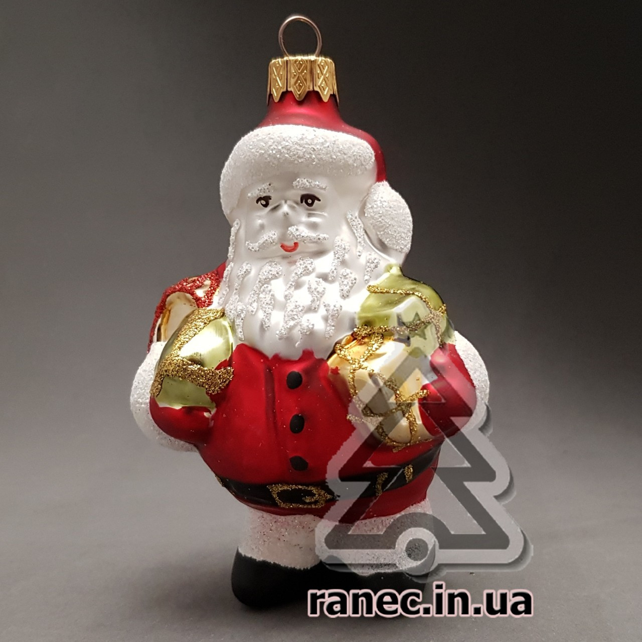 Скляна ялинкова іграшка Санта Клаус ЛВ 1966