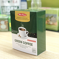 Зелена кава для схуднення Green Coffee упаковка / 20 пак. Розчинна кава для схуднення 200 г/паковання