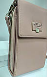 Сумочка Клатч гаманець жіночий Forever, пудро рожевого кольору, фото 2