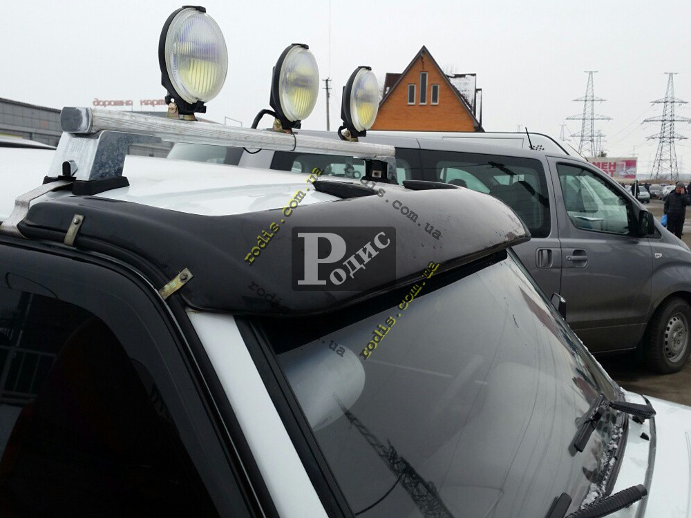 Козирок лобового скла ВАЗ 2121, 21213 Нива (склопластик) "Orticar", під фарбування